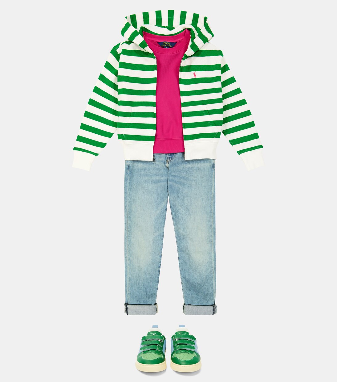 Cotton-blend fleece hoodie | Polo Ralph Lauren Kids