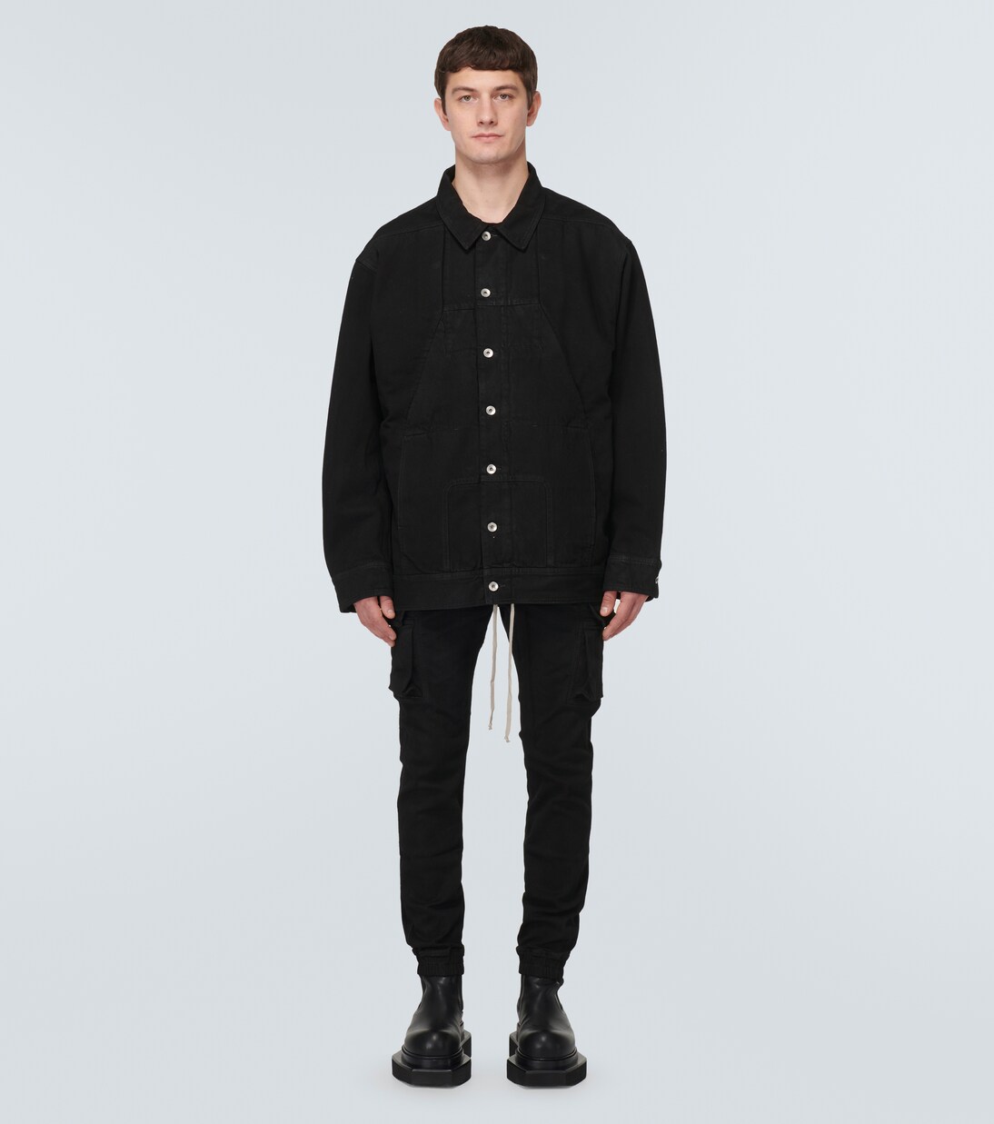 Mastodon denim cargo pants in black - Rick Owens | Mytheresa Mastodon denim cargo pants in black - Rick Owens | Mytheresa