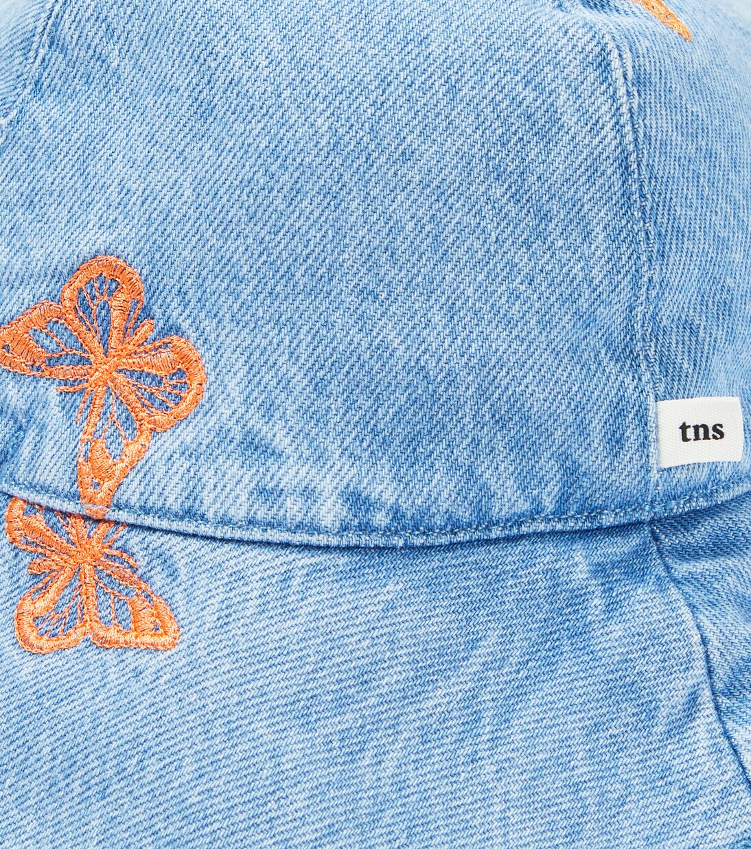 Burbank embroidered denim bucket hat | The New Society