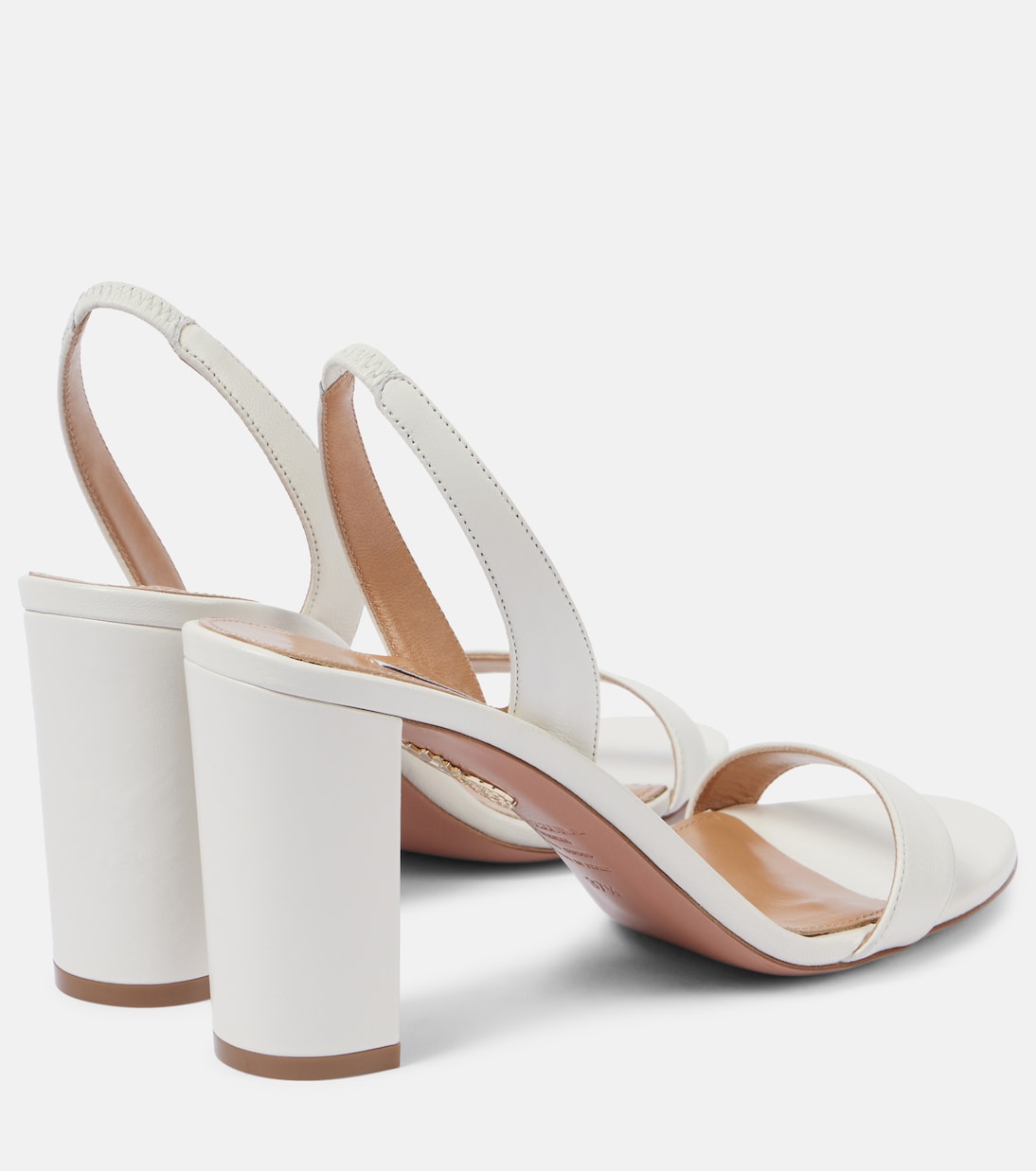 Slingback-Sandalen So Nude 85 aus Leder | Aquazzura