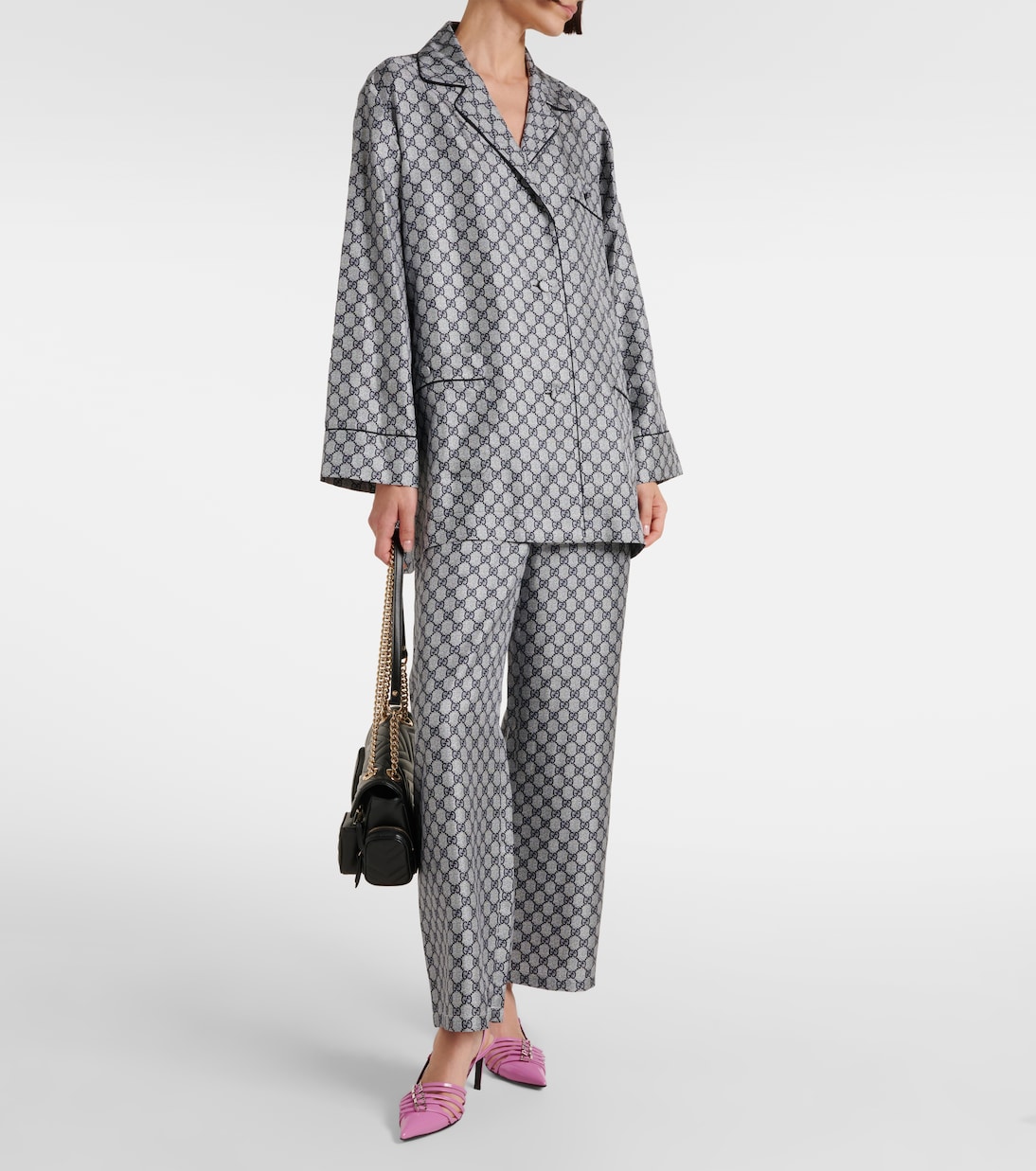 Chemise GG en soie | Gucci