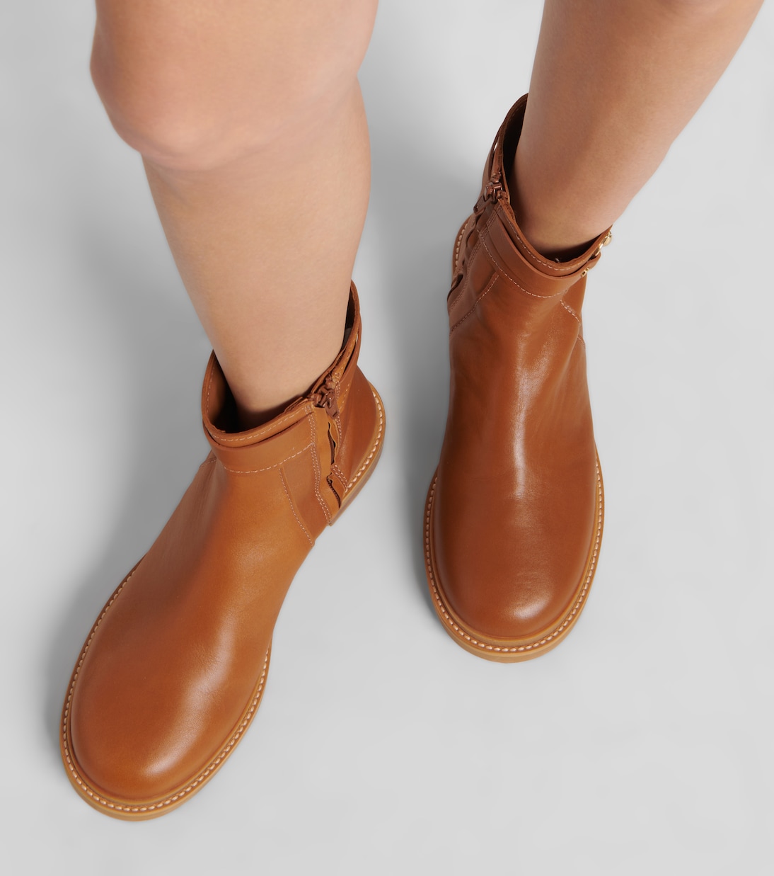 Signature leather ankle boots | See By Chloé