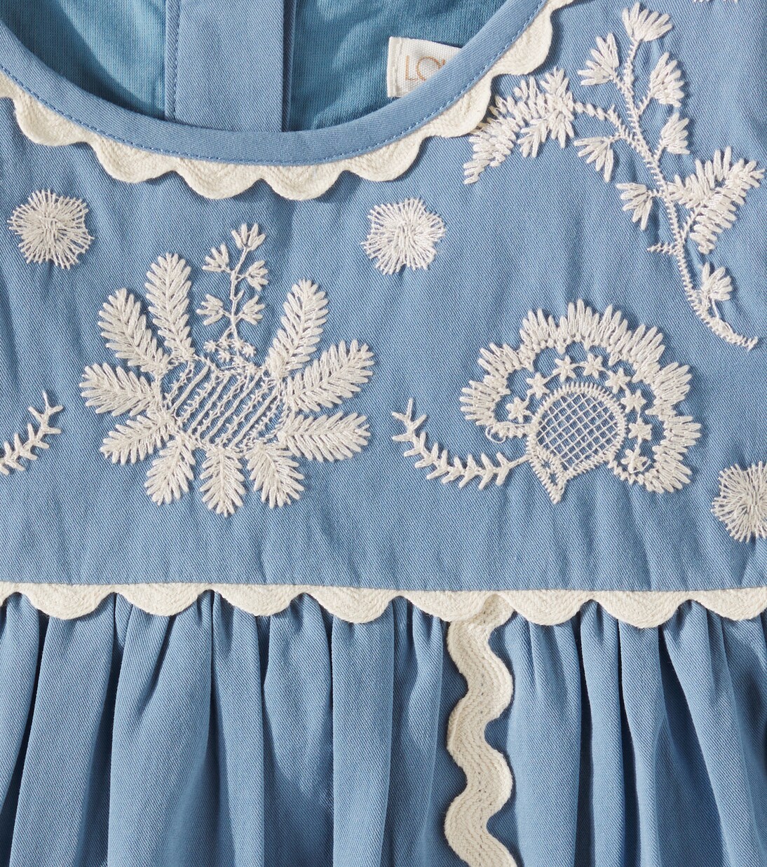 Robe Linoa brodée en coton | Louise Misha