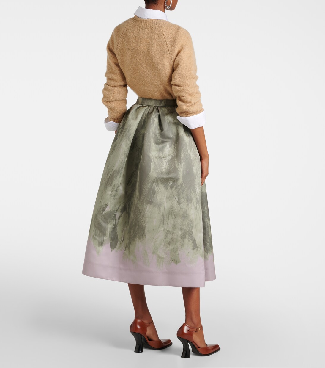 Satin midi skirt | Dries Van Noten