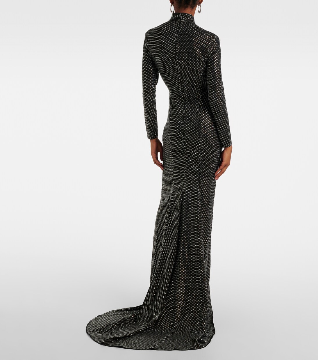 Abito lungo Vivienne con cristalli | Solace London