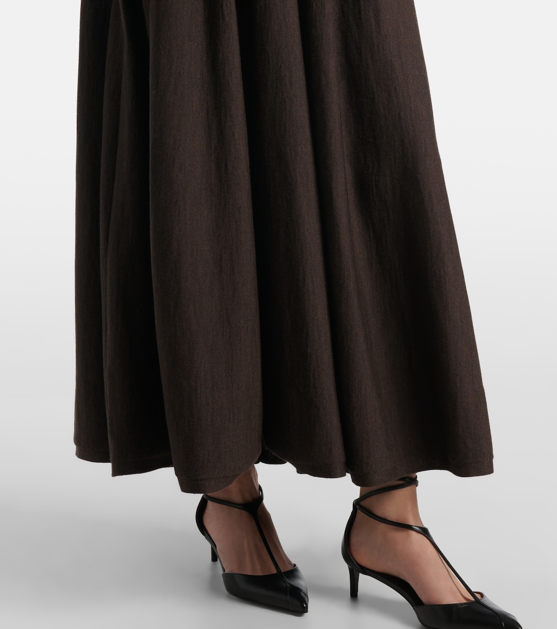 Abito lungo Ava in misto lana | Khaite