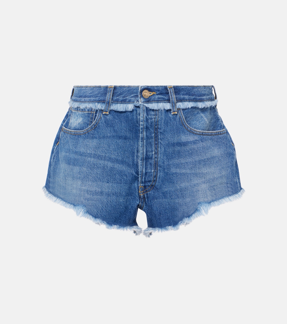 Fringed denim shorts | Alanui
