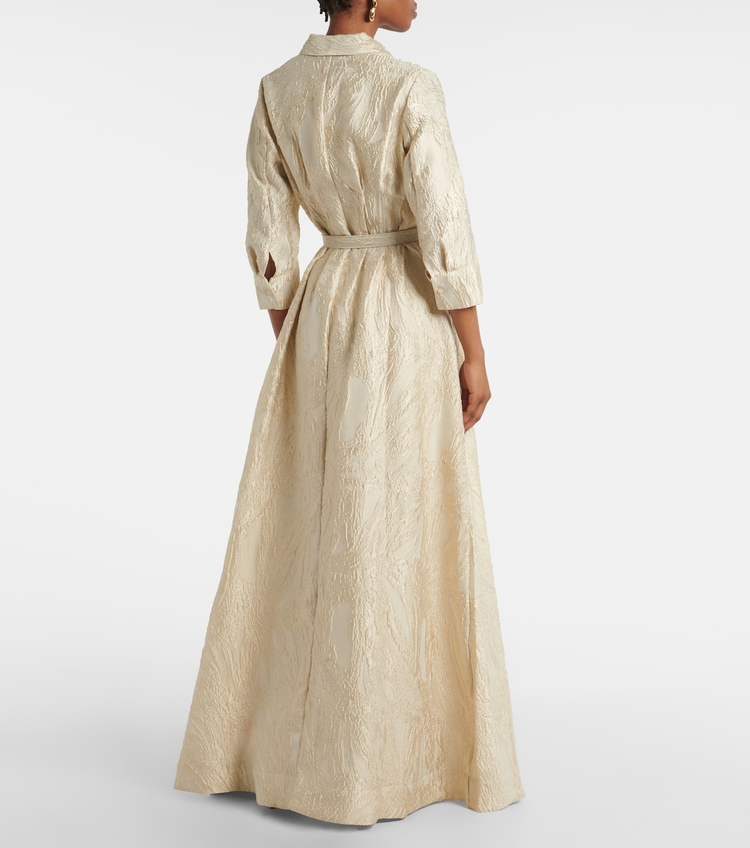Robe longue Courtney en jacquard | Simkhai