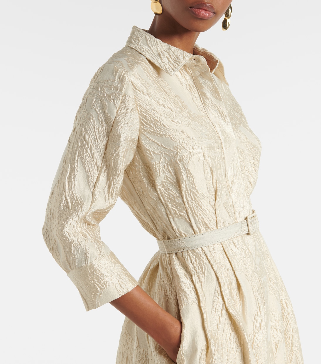 Robe longue Courtney en jacquard | Simkhai