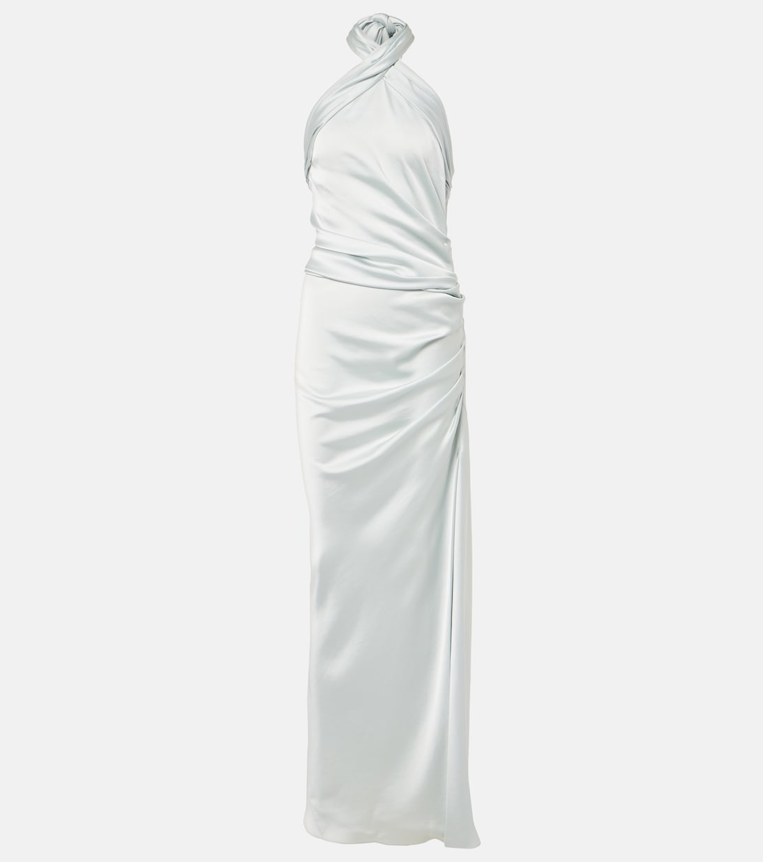 Draped satin maxi dress | Simkhai