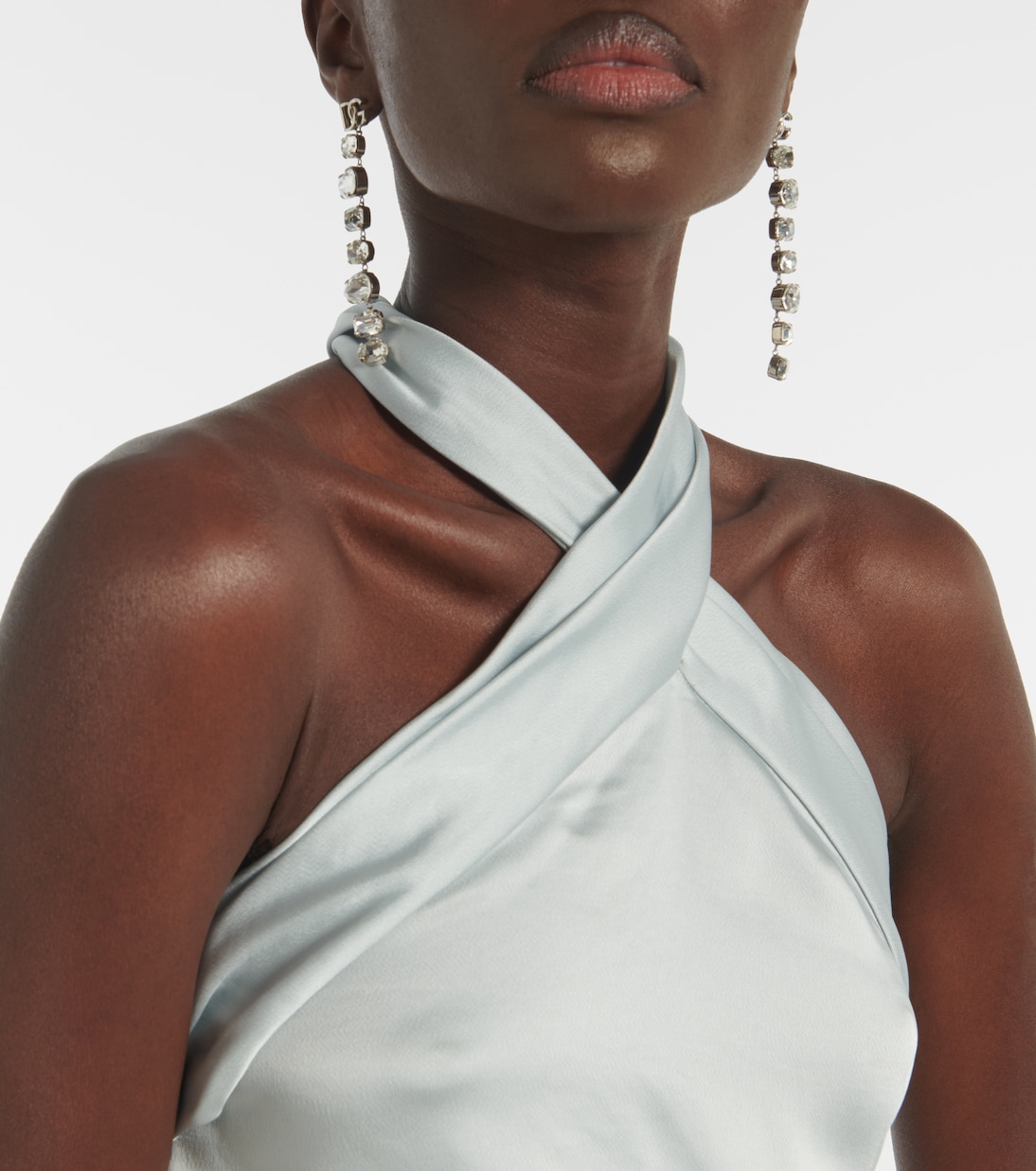 Draped satin maxi dress | Simkhai