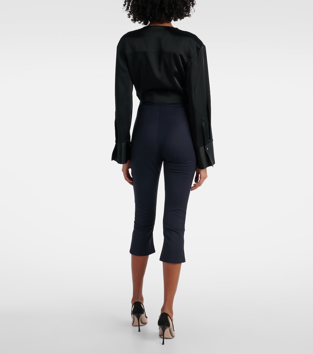 Caprihose aus einem Wollgemisch | Alessandra Rich