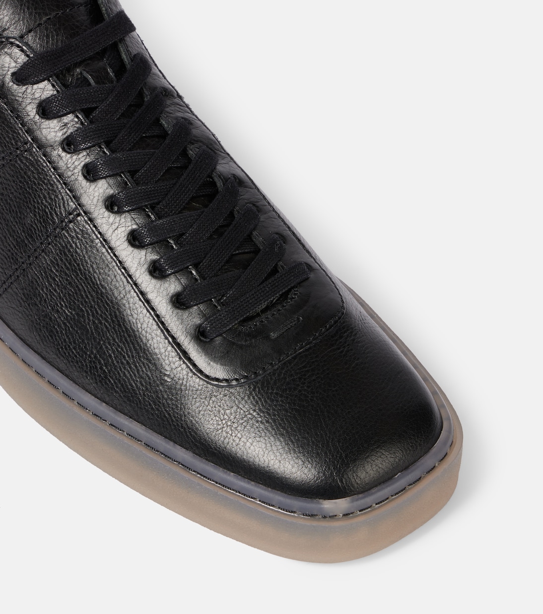Linoleum leather low-top sneakers | Lemaire