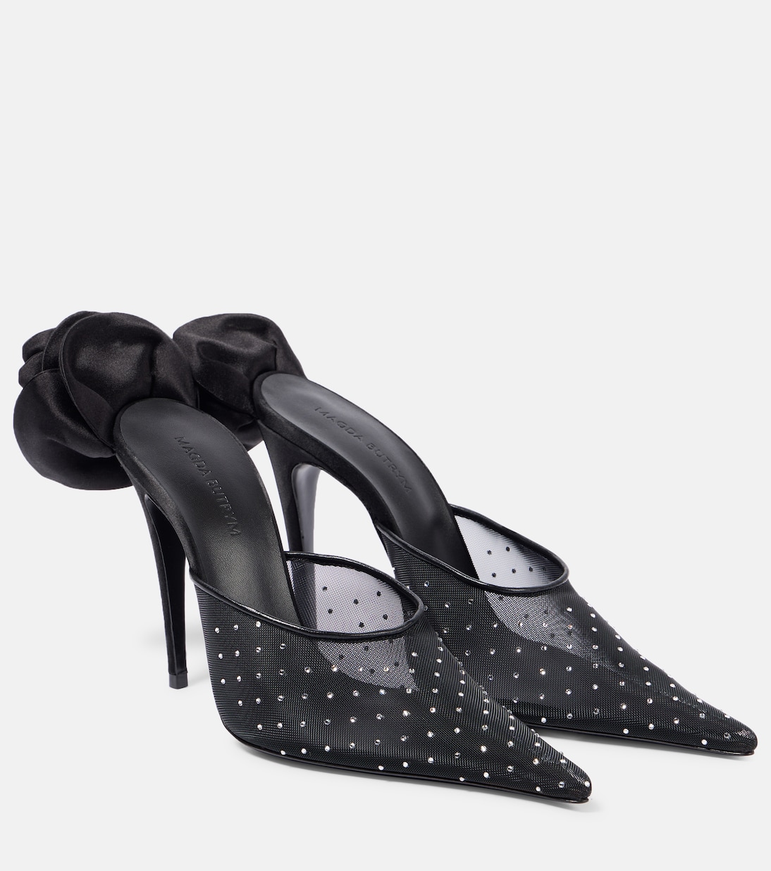 Crystal-embellished mesh pumps | Magda Butrym