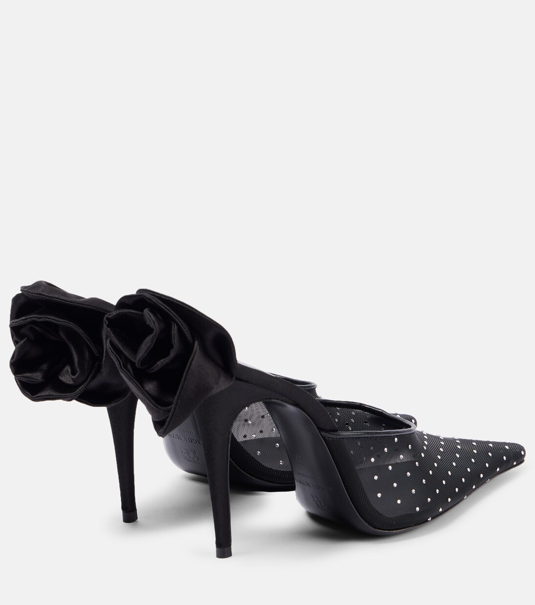 Crystal-embellished mesh pumps | Magda Butrym