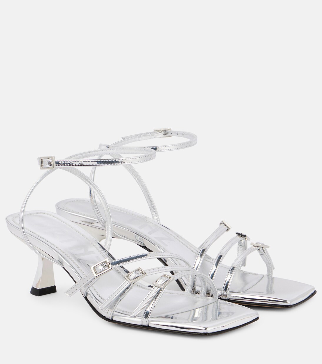 Sandalen Teresa 60 aus Metallic-Leder | Souliers Martinez