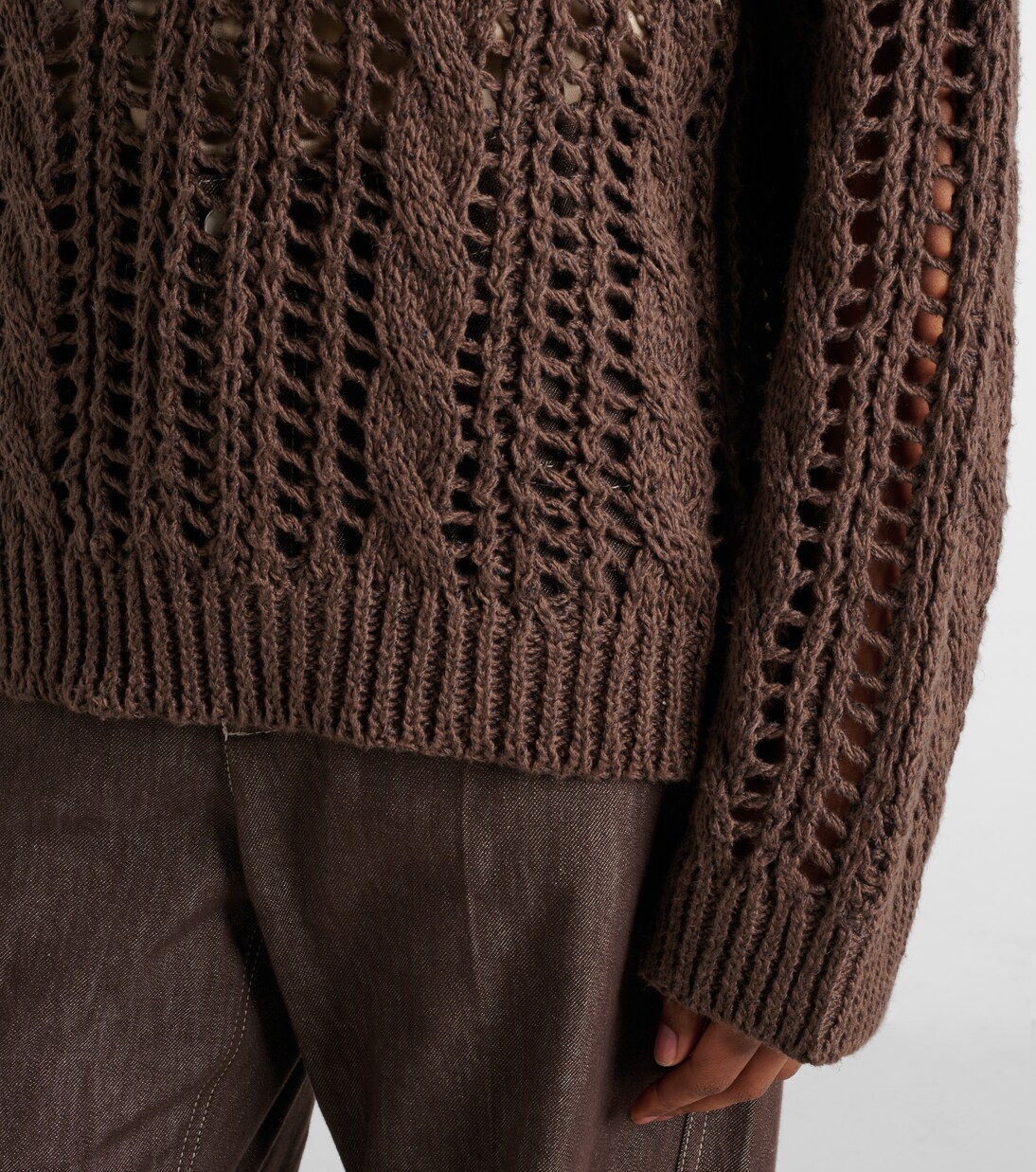 Pullover aus Jute und Baumwolle | Brunello Cucinelli