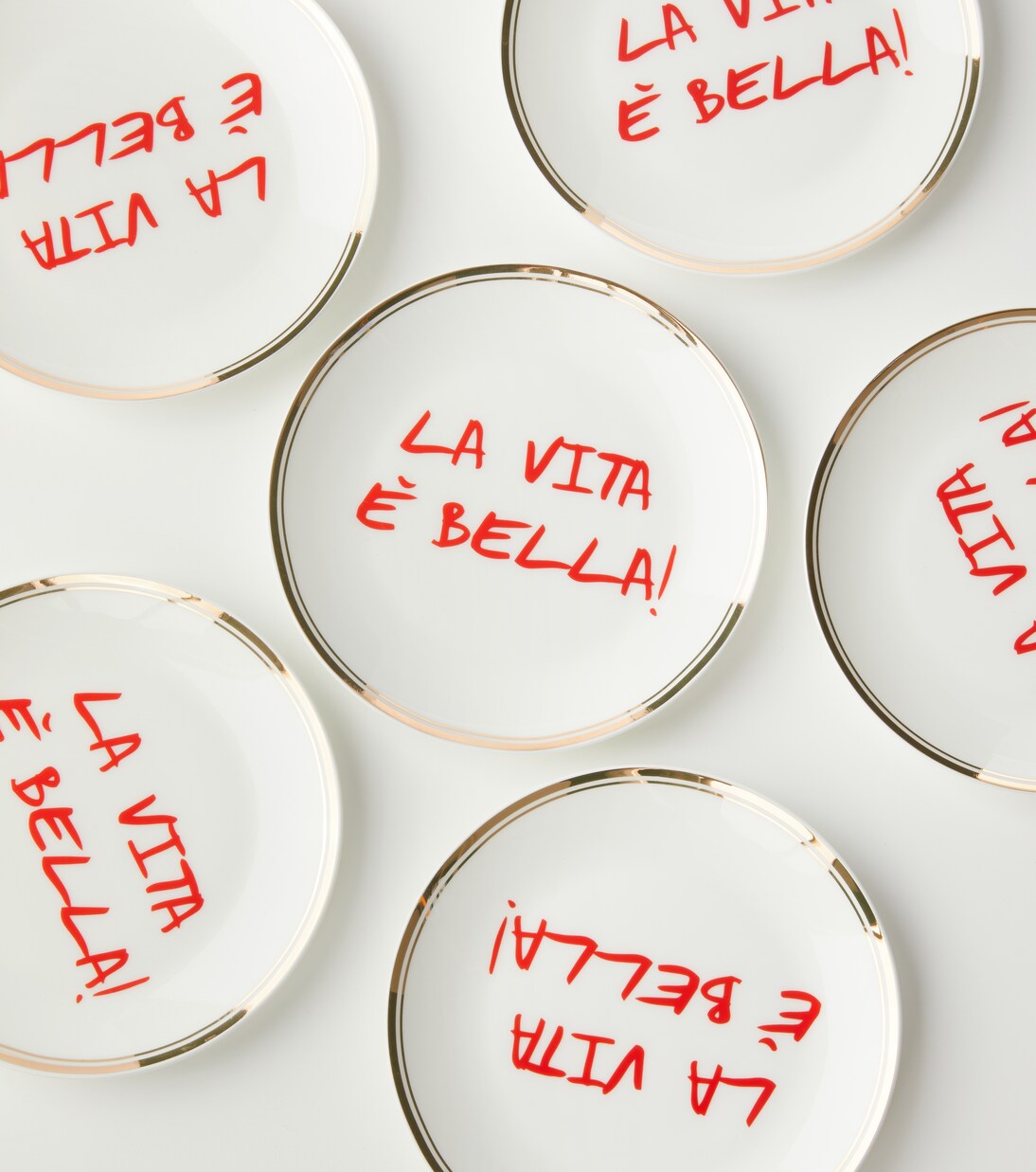 La Vita È Bella set of 6 plates | Bitossi