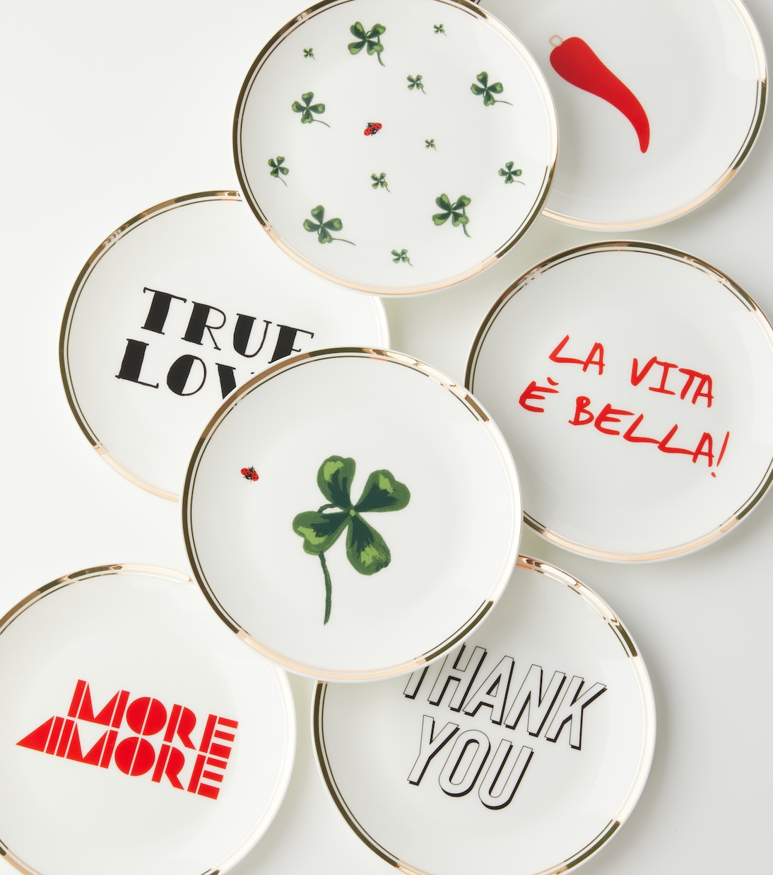 La Vita È Bella set of 6 plates | Bitossi