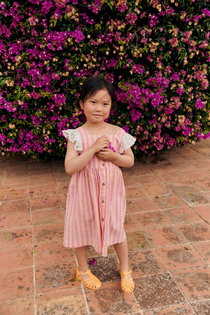 Kleid Moonie aus Baumwolle und Leinen | Louise Misha