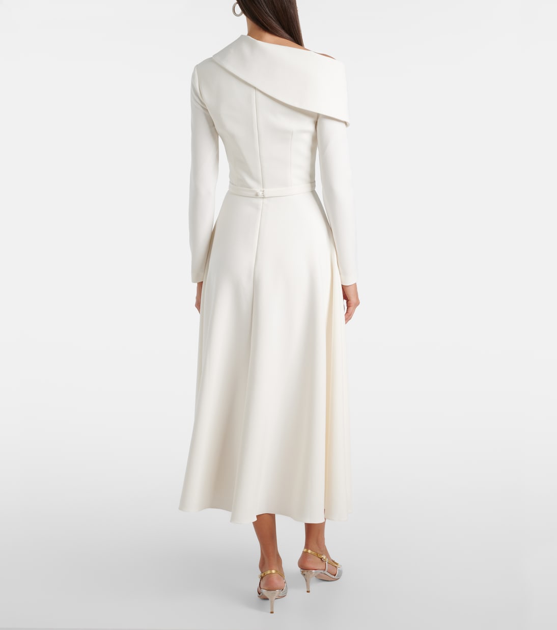 Robe midi Odelle asymétrique | Safiyaa