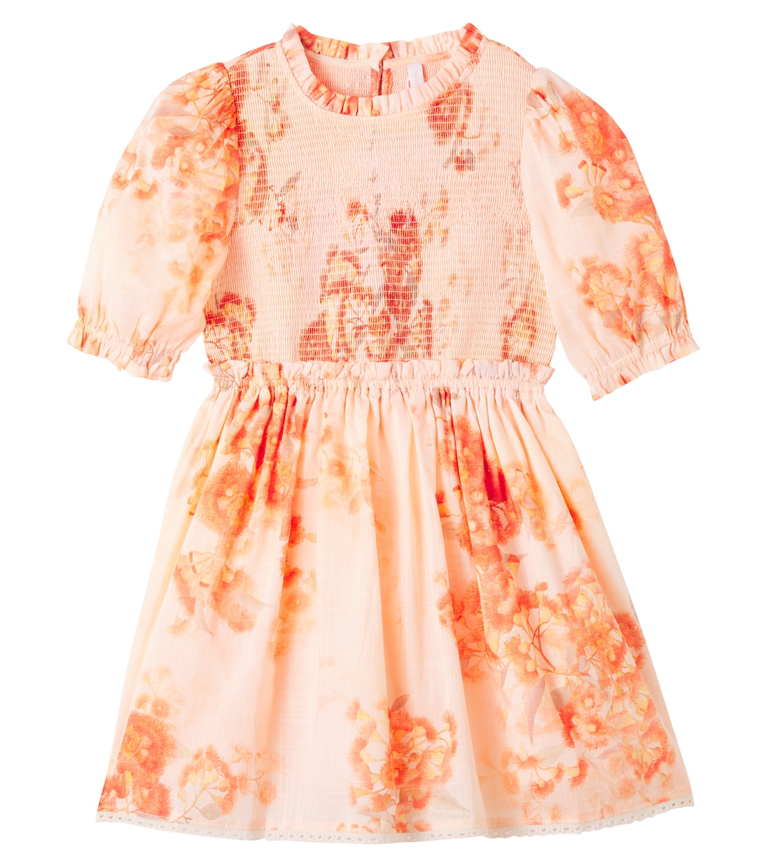 Cascadian floral shirred cotton dress | Zimmermann Kids