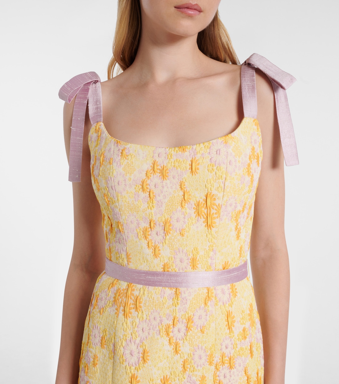 Robe Acacia brodée en brocart | Markarian