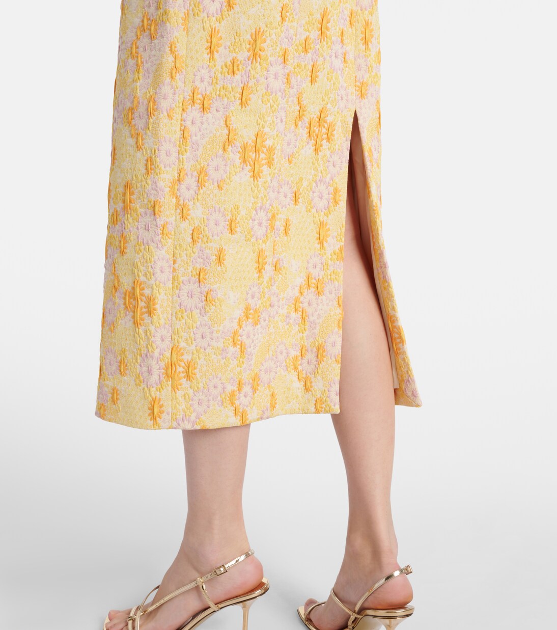 Robe Acacia brodée en brocart | Markarian