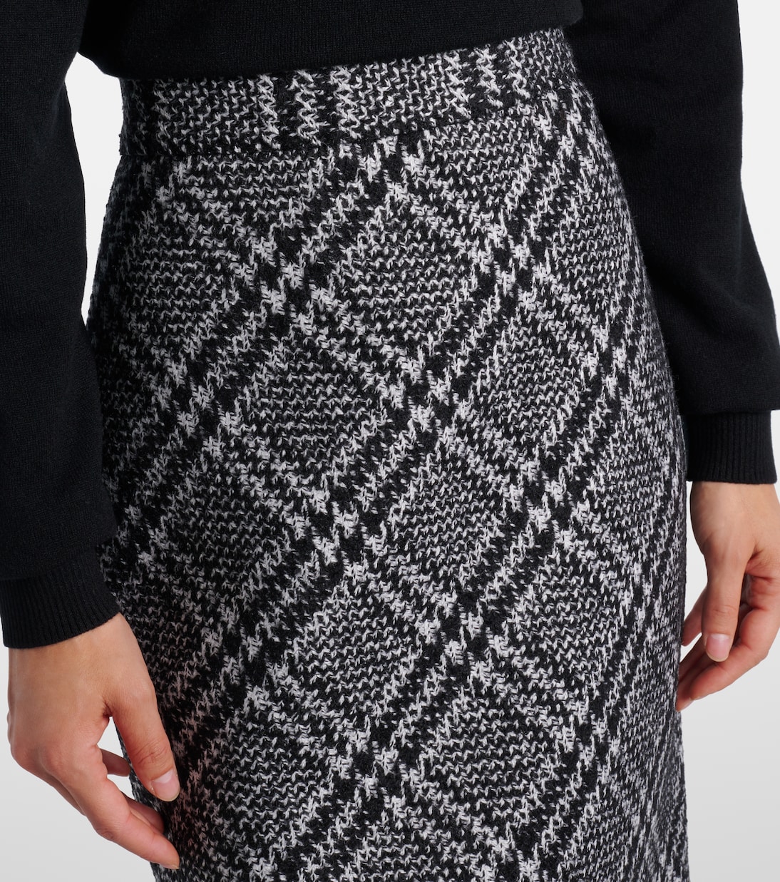 Checked wool-blend miniskirt | Dolce&Gabbana