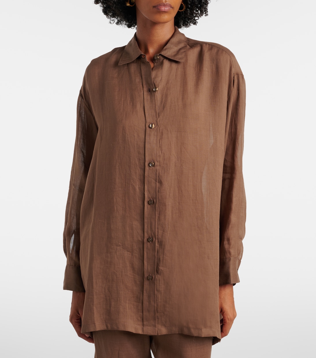 Niko oversized ramie shirt | Leset