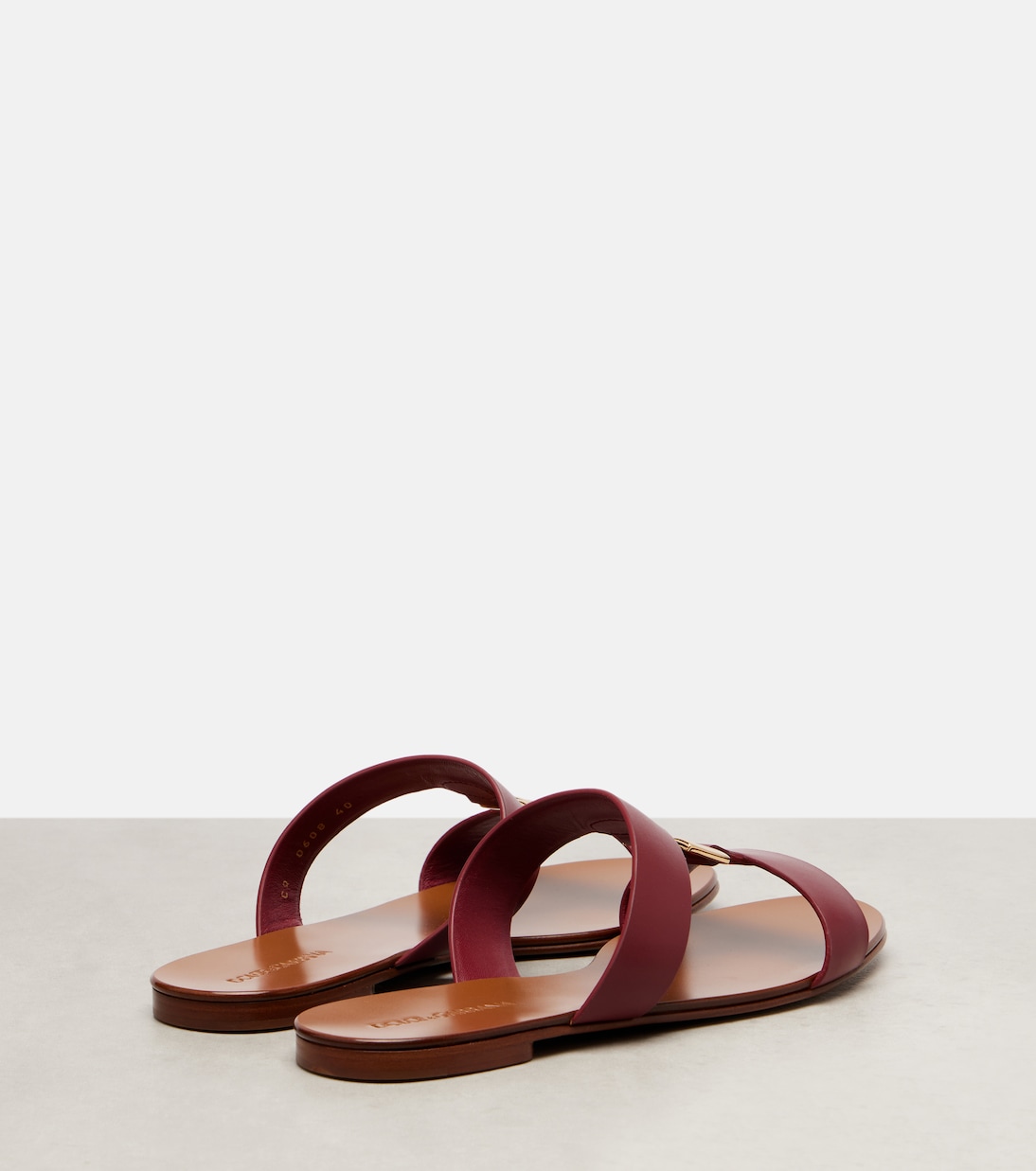 DG leather slides | Dolce&Gabbana