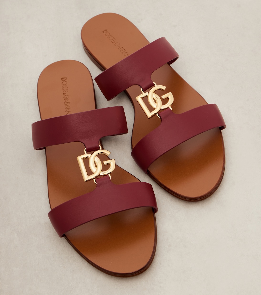 DG leather slides | Dolce&Gabbana