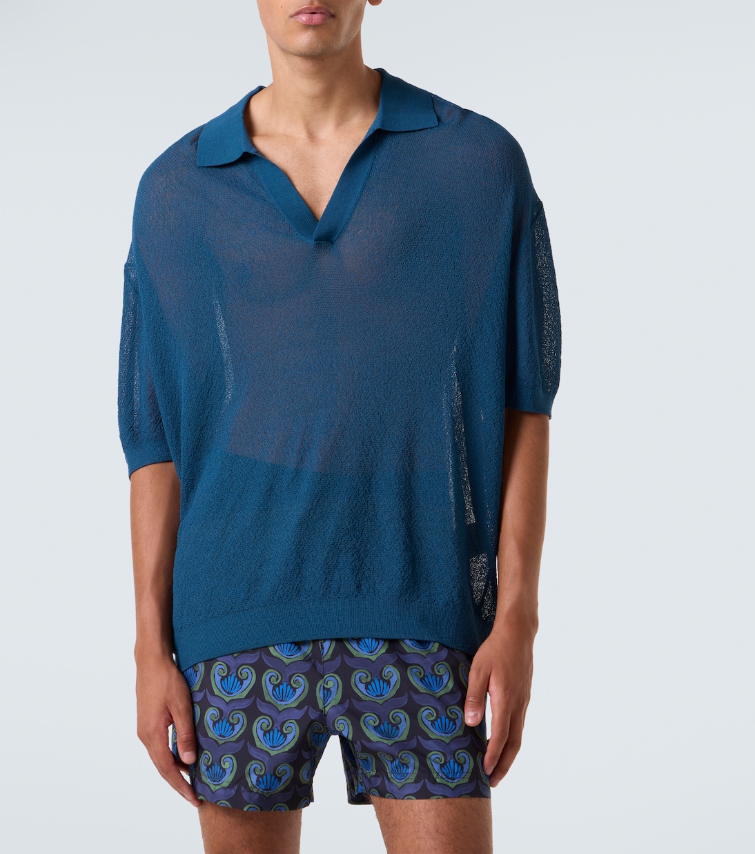 Knitted polo shirt | Commas