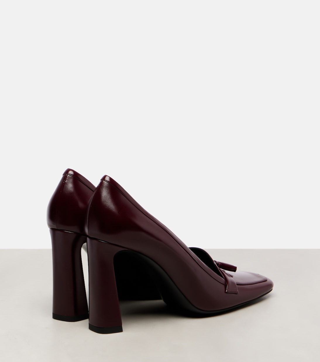 Chloé 90 leather loafer pumps | Saint Laurent