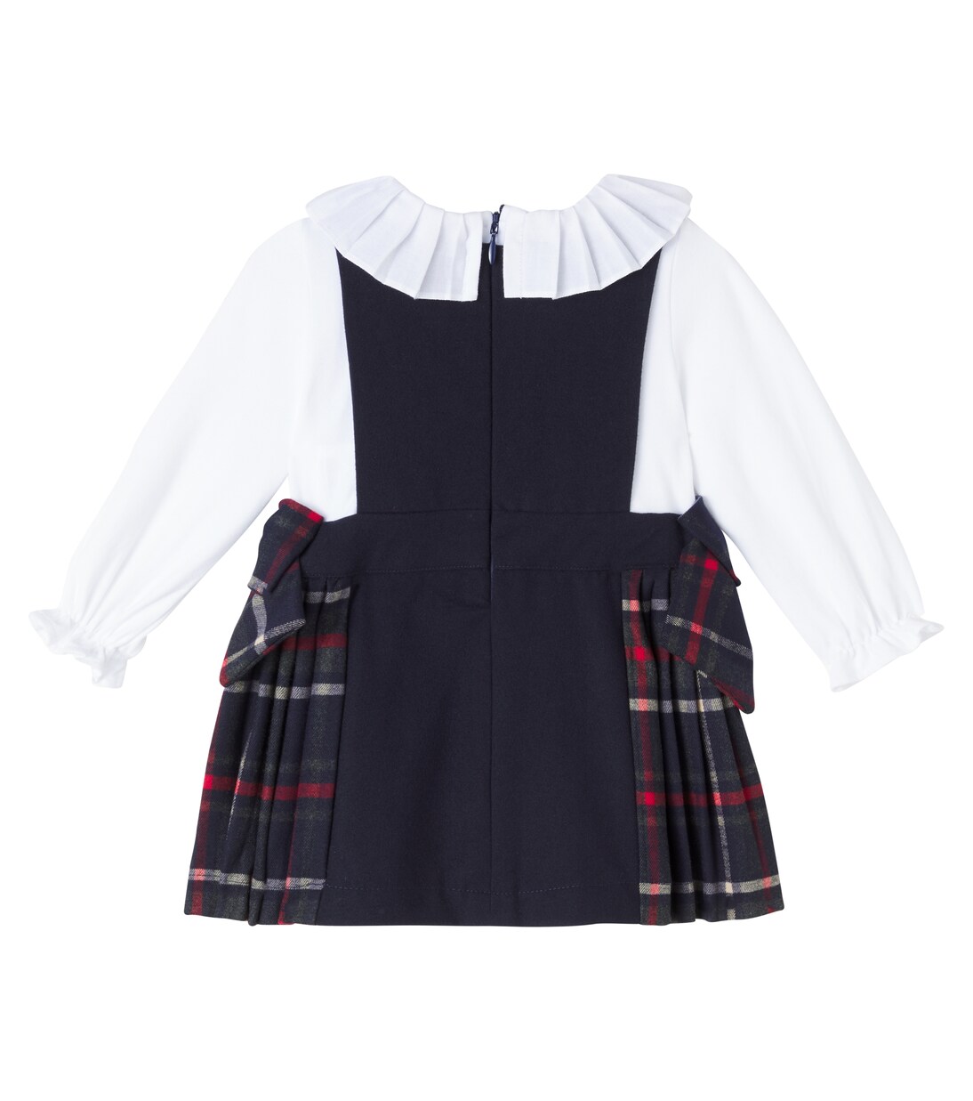 Baby tartan cotton-blend dress | Patachou