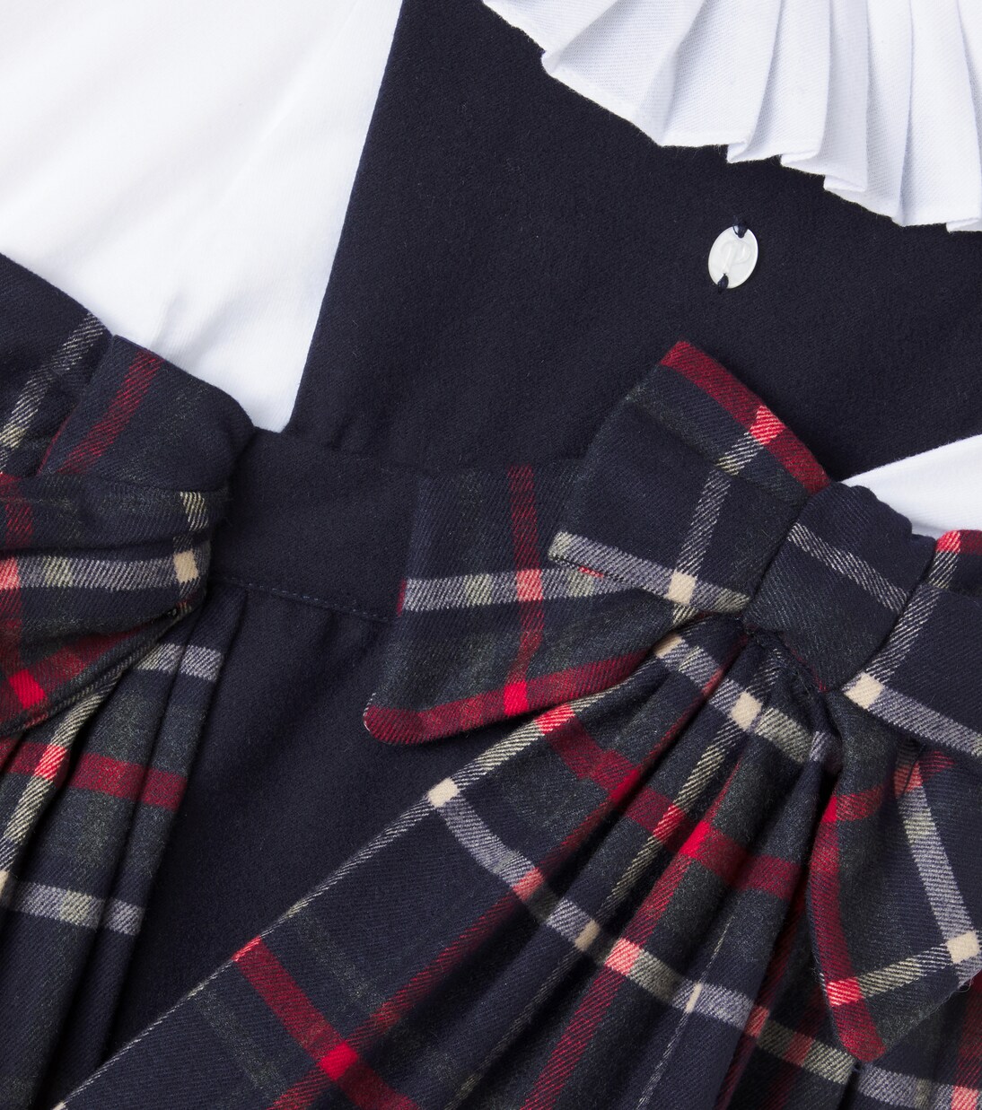 Baby tartan cotton-blend dress | Patachou