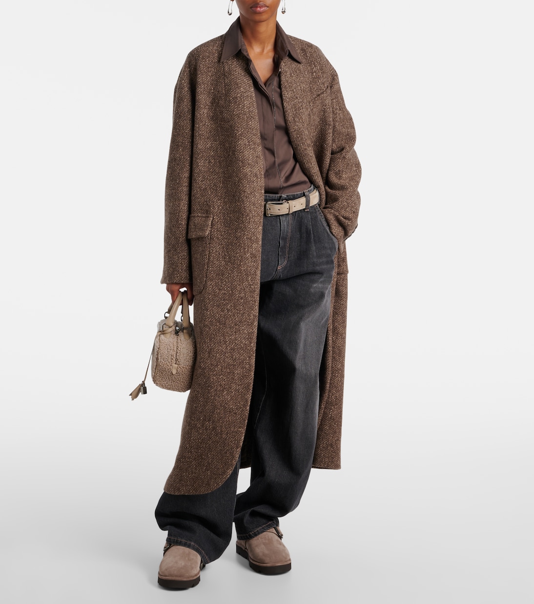 Monili suede slippers | Brunello Cucinelli