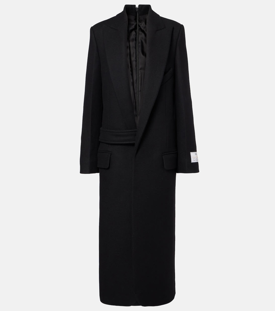 Single-breasted wool-blend coat | Victoria Beckham