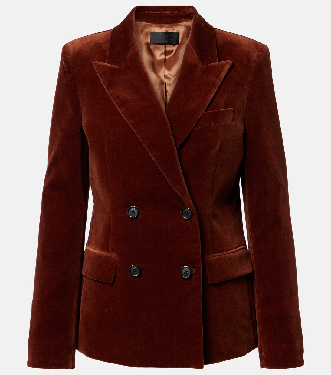 Veda double-breasted velvet blazer | Nili Lotan