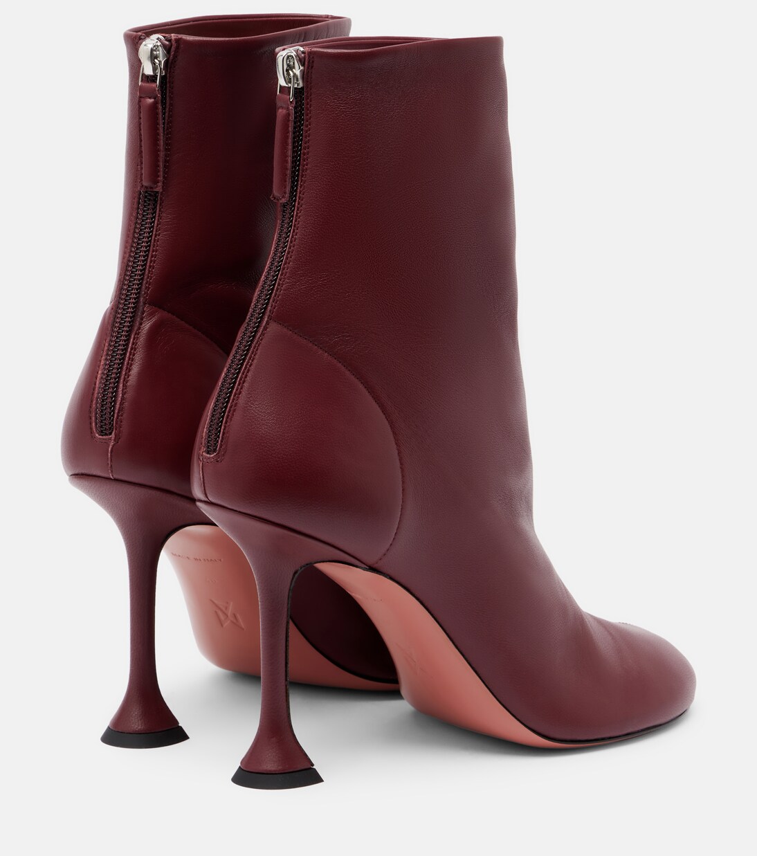 Iris 95 leather ankle boots | Amina Muaddi