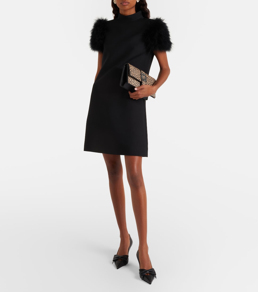 Capri embellished calf hair clutch | Manolo Blahnik