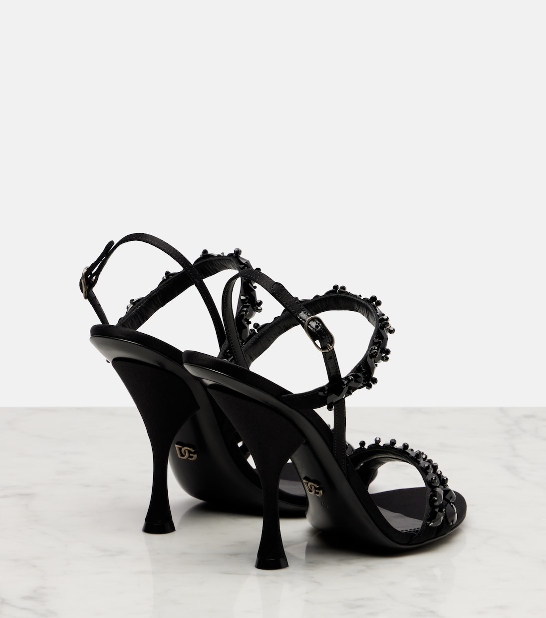 105 embellished satin sandals | Dolce&Gabbana