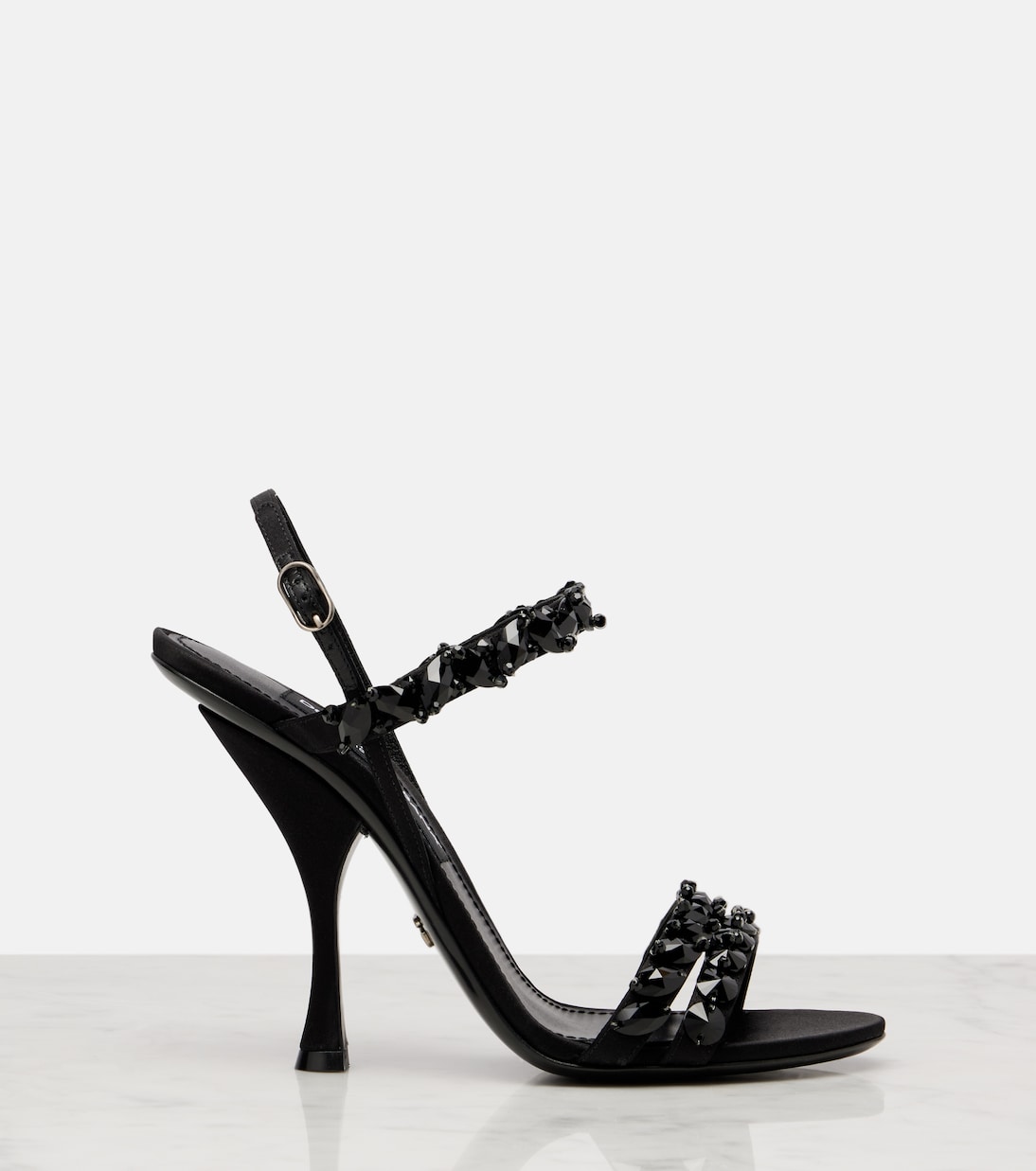 105 embellished satin sandals | Dolce&Gabbana
