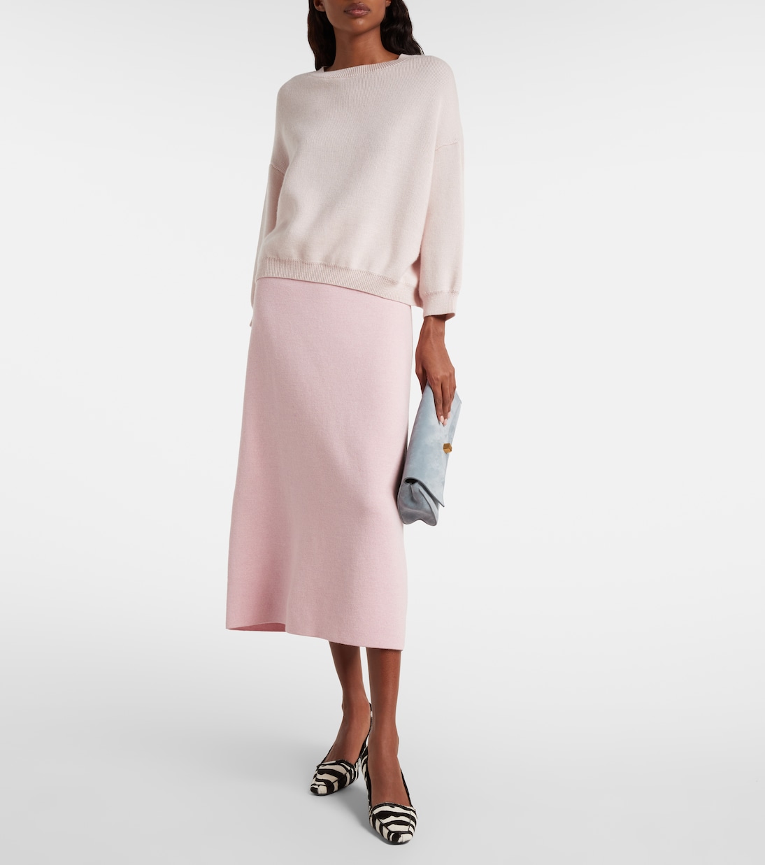 Sabina cashmere and mohair sweater | Khaite