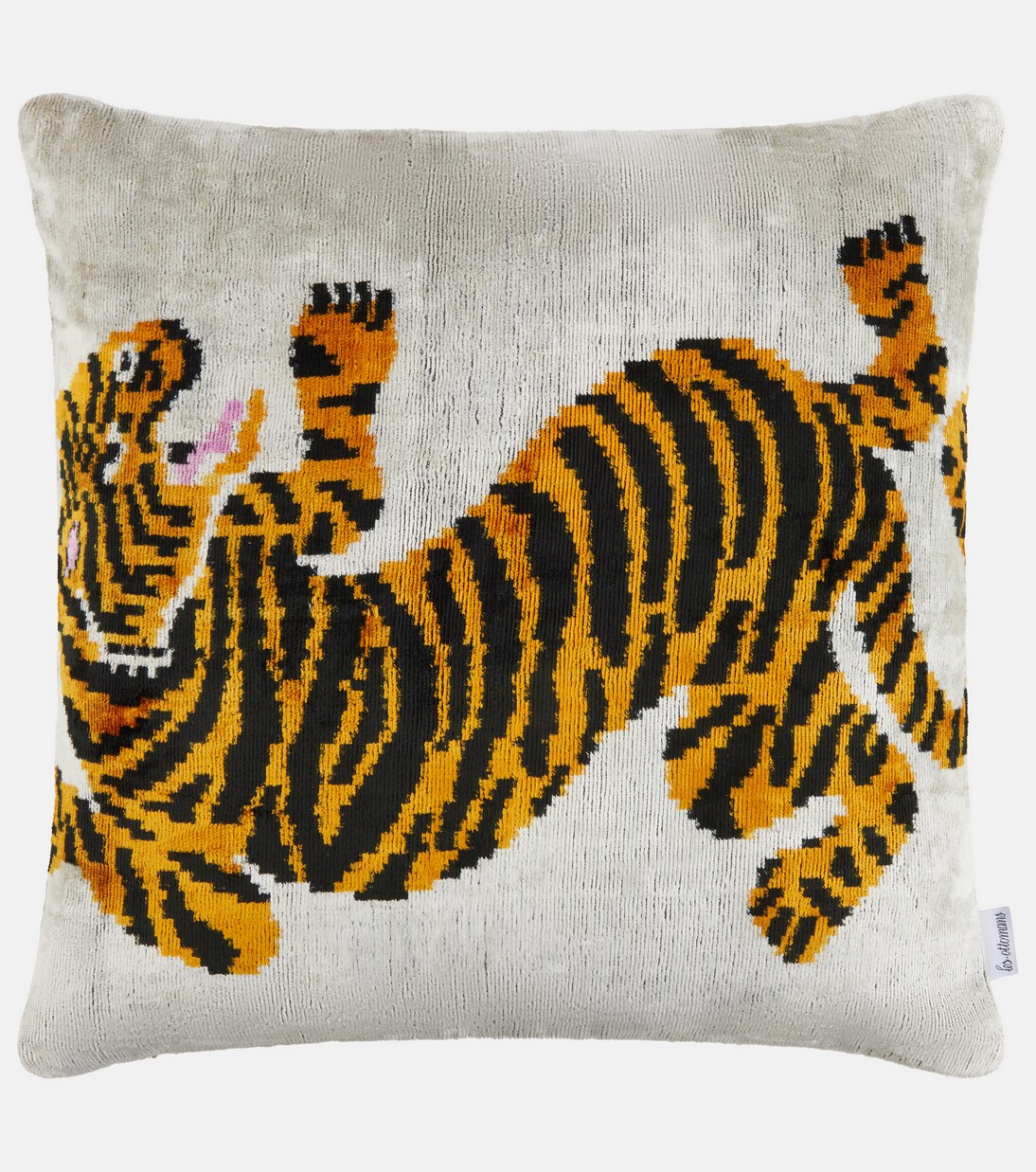 Silk and cotton velvet cushion | Les-Ottomans