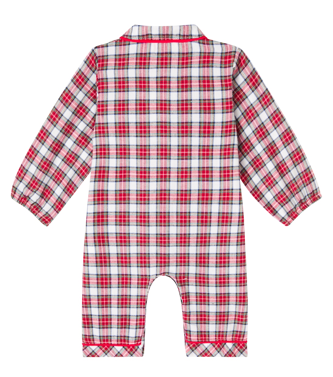 Baby checked cotton onesie | La Coqueta