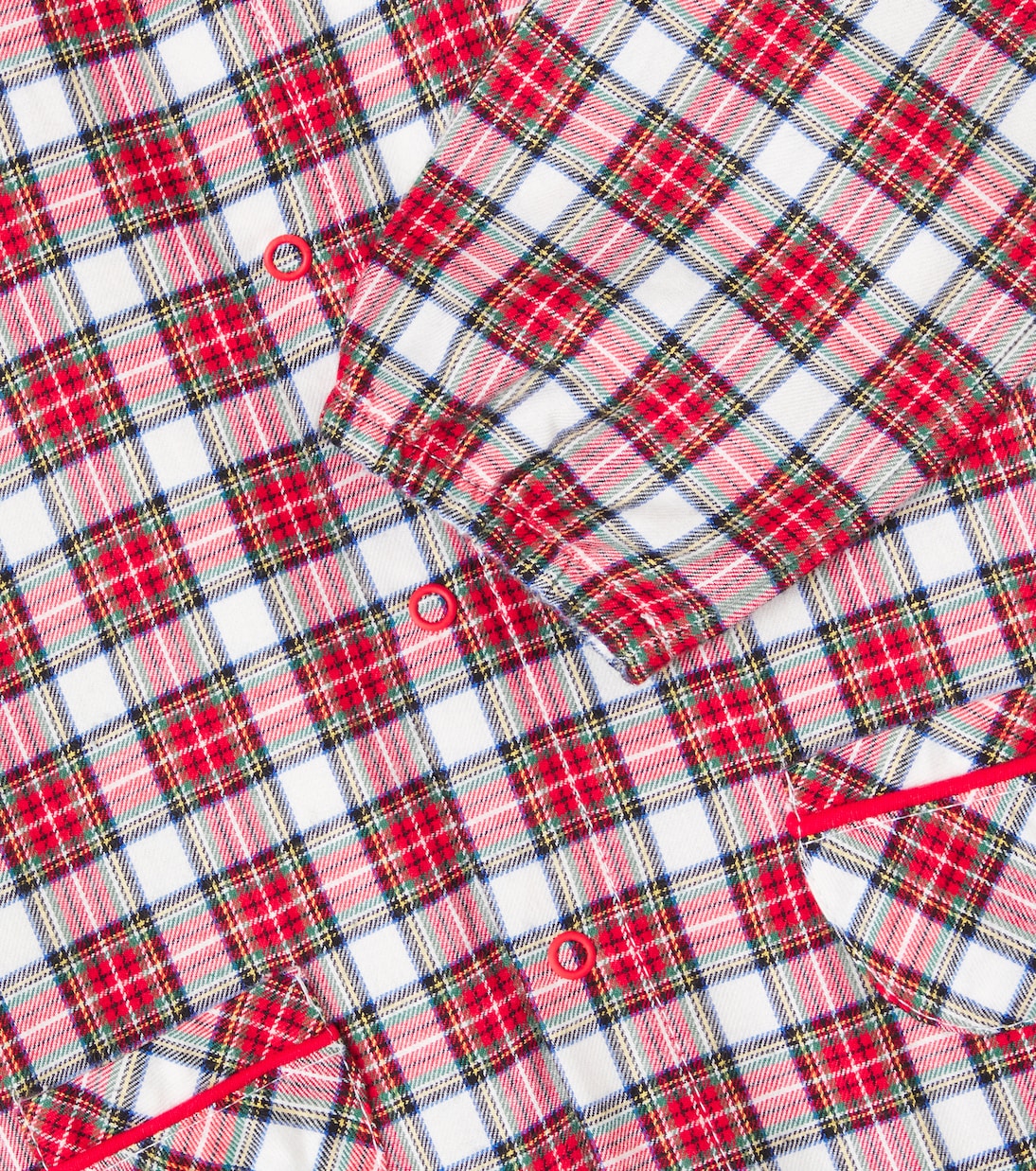 Baby checked cotton onesie | La Coqueta