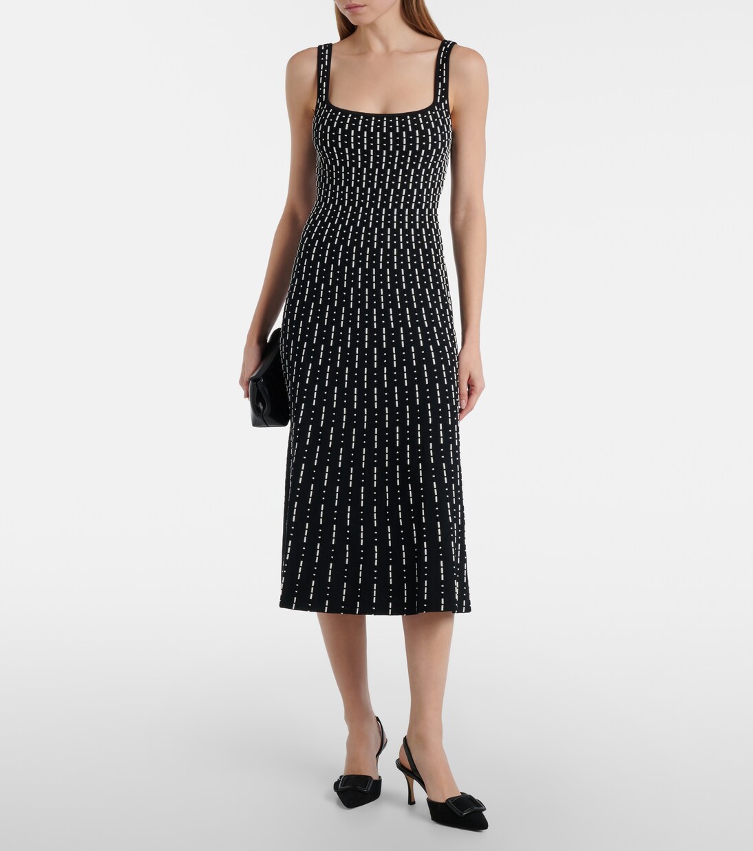 Robe midi Ellison en tricot compact | Staud