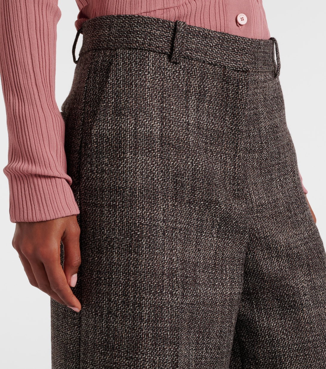 Hawley初剪羊毛阔腿裤 | Joseph