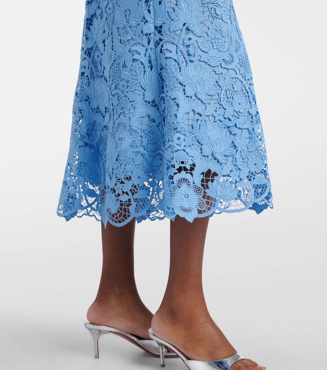 Midikleid aus Guipure-Spitze | Monique Lhuillier